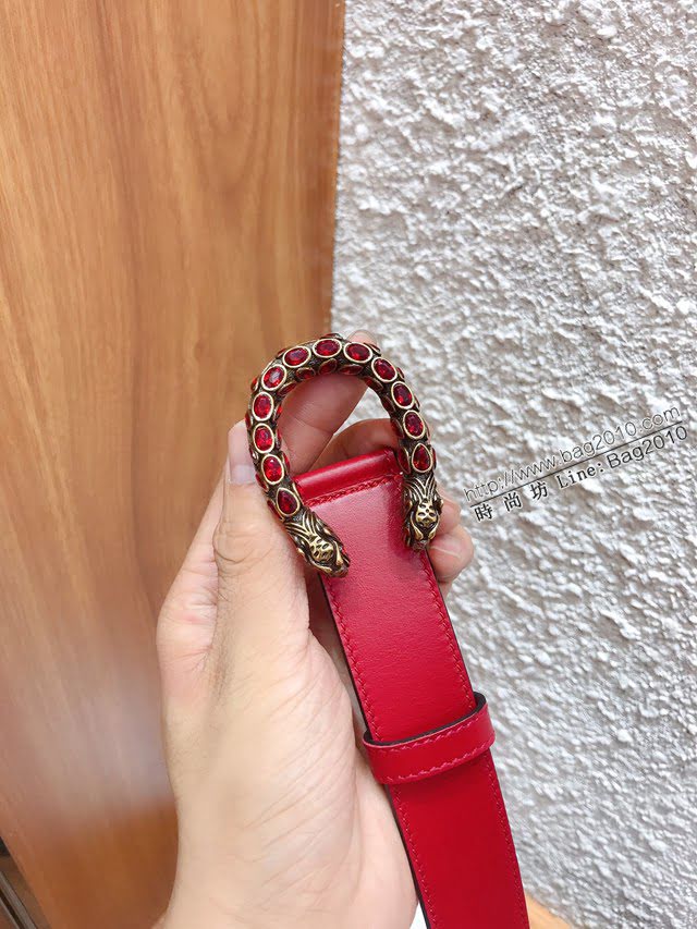 Gucci女士皮帶 古奇2020早秋系列 古奇經典雙G標識  jjp1064